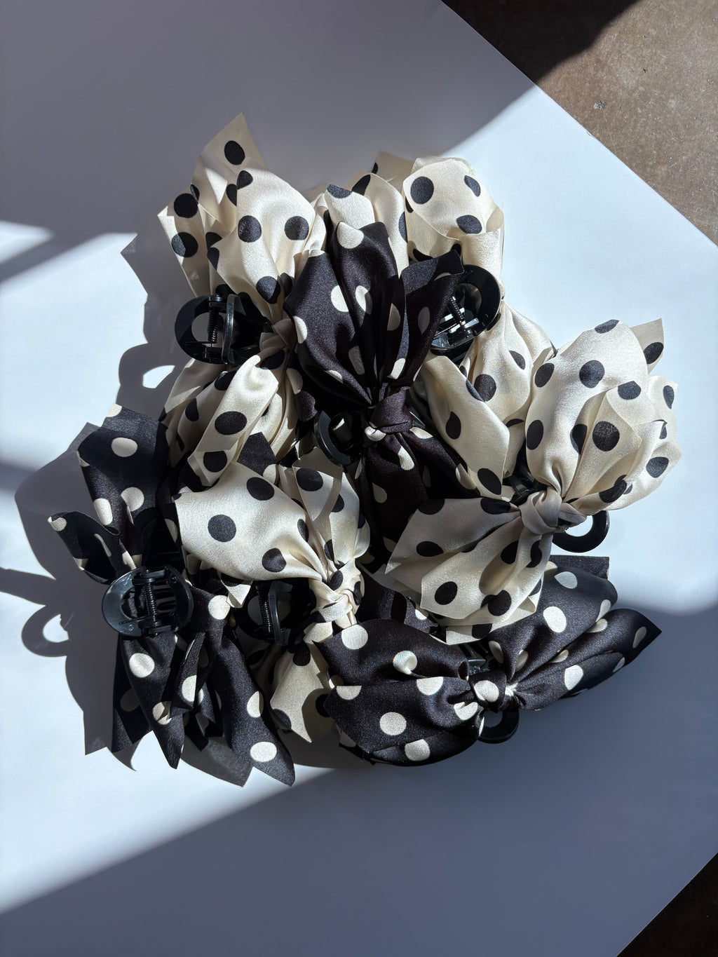 Polka Dot Bow Clip