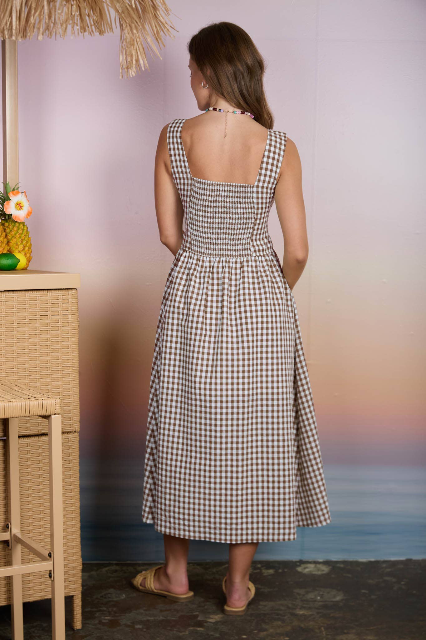 Pretty in Plaid Midi Dress