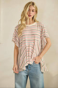 Rainbow Flowy Tee