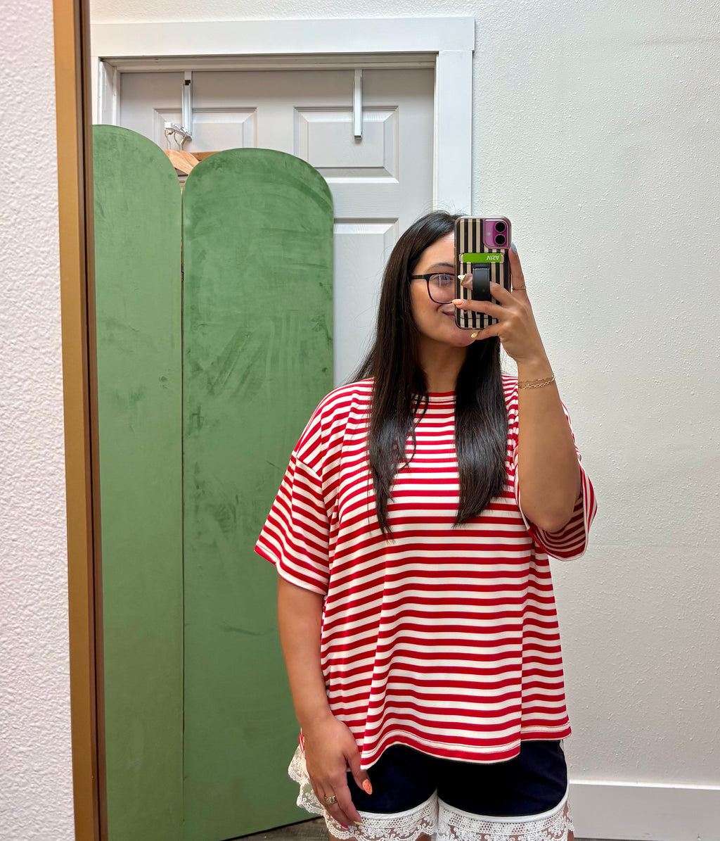 Red, White, & Stripes Tee