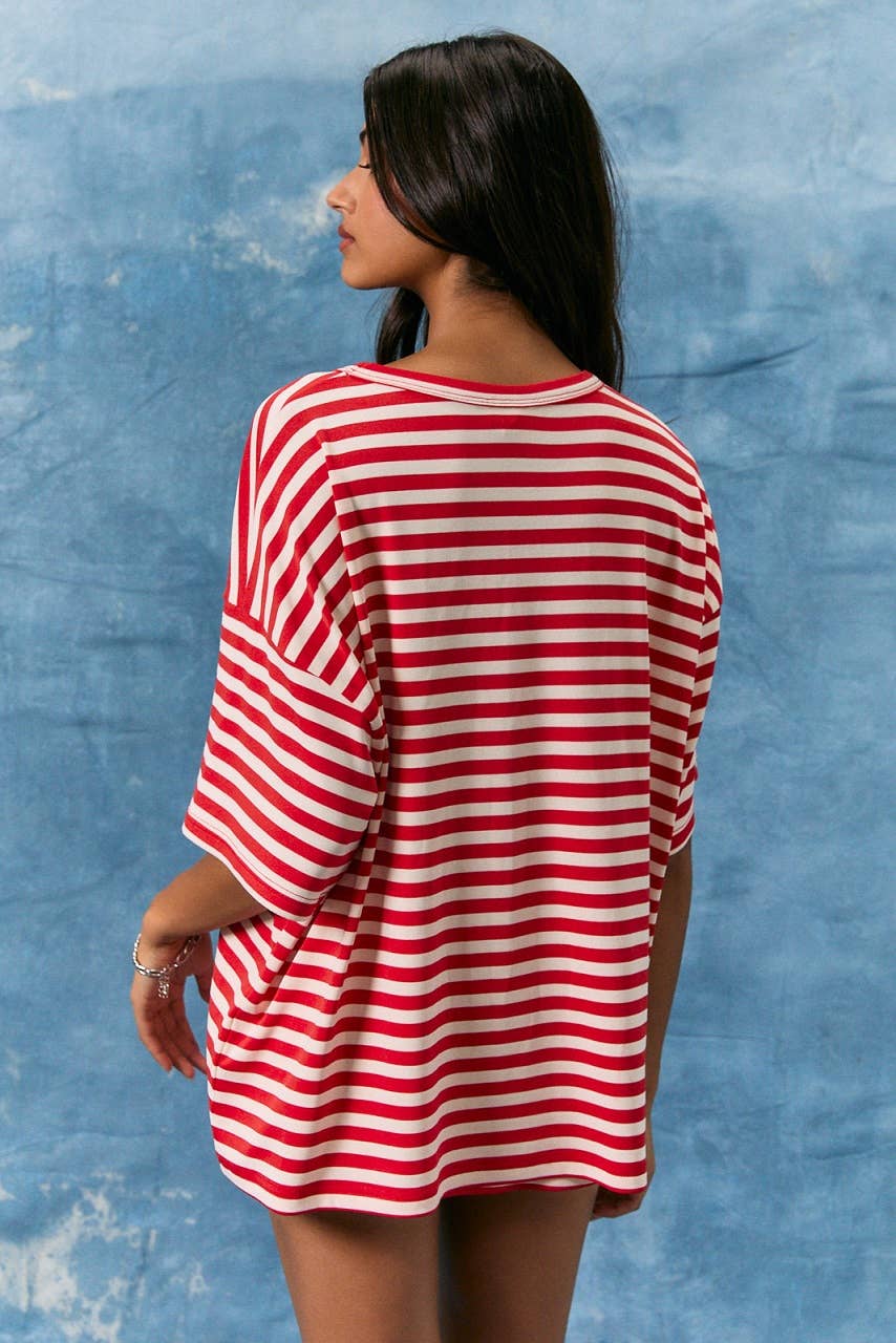 Red, White, & Stripes Tee