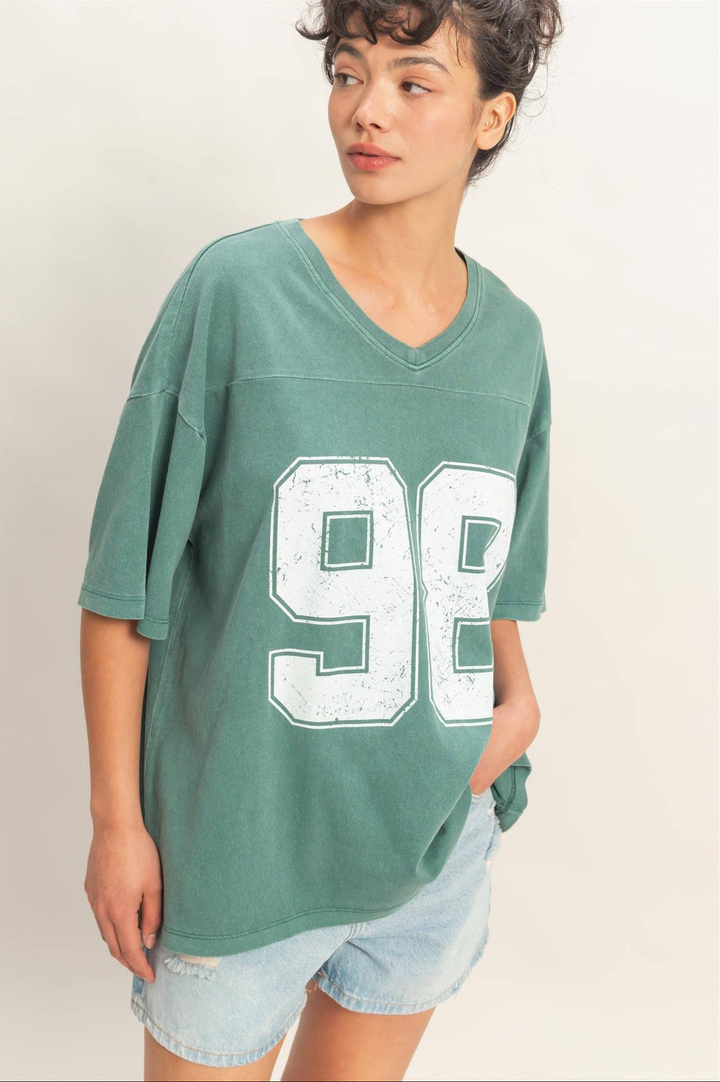 Retro Green Varsity Tee
