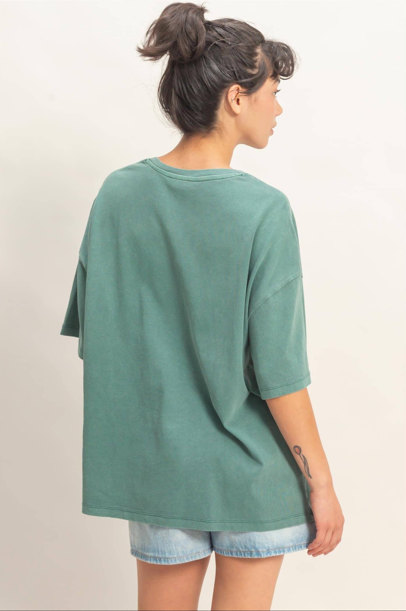 Retro Green Varsity Tee