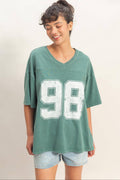 Retro Green Varsity Tee