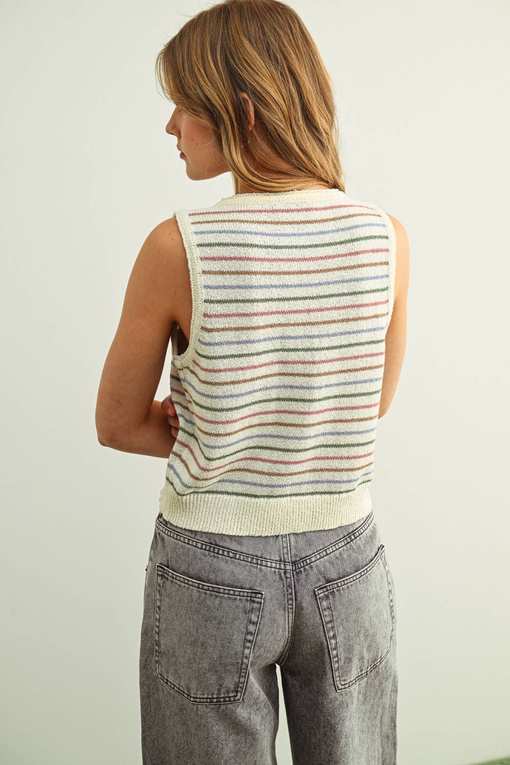 Seaside Stripe Knit Top