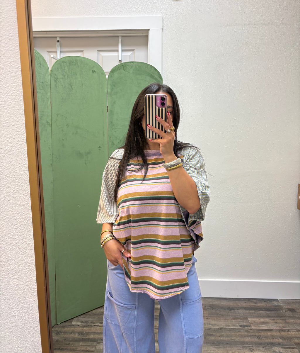 Seeing Stripes Flowy Tee
