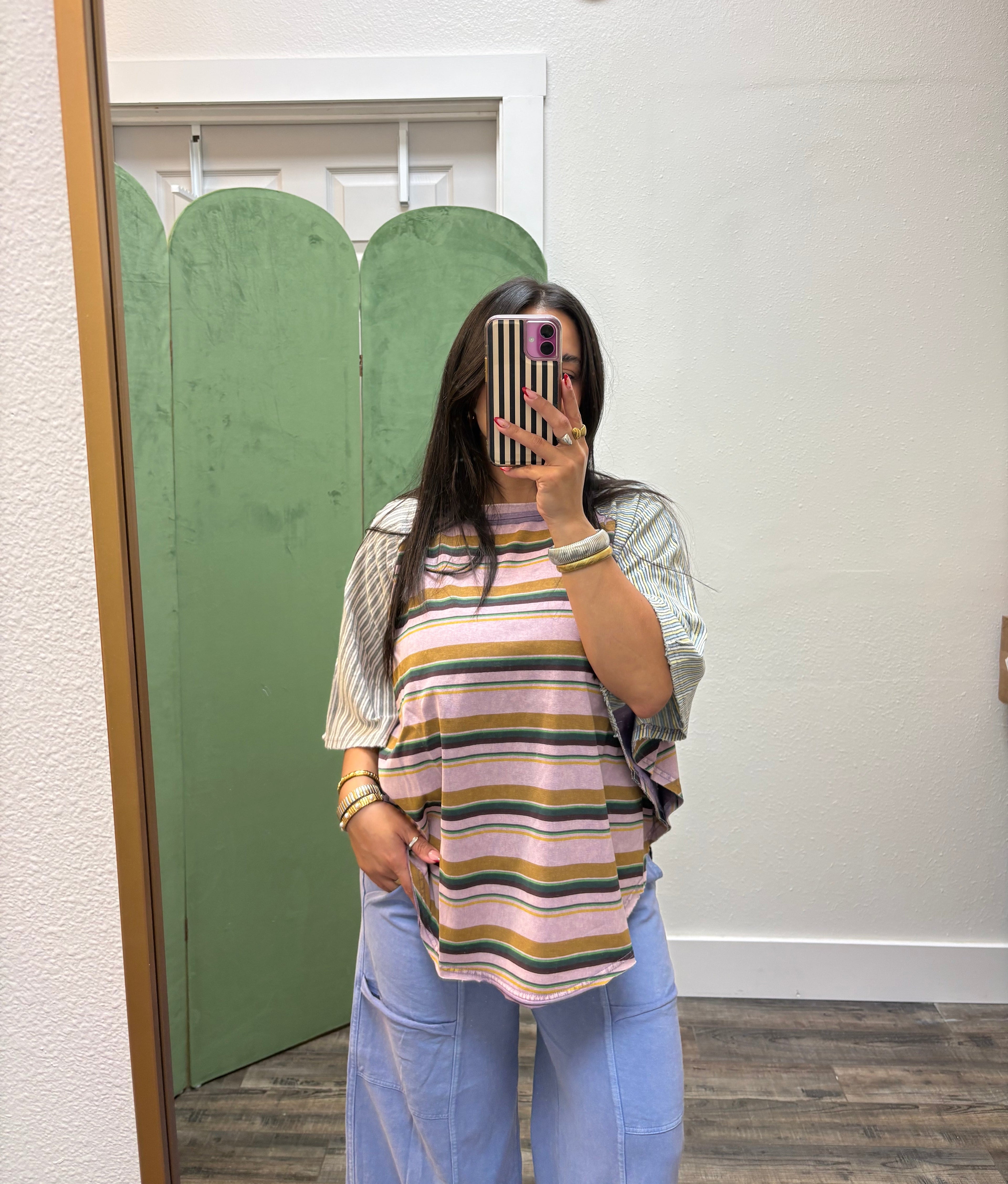 Seeing Stripes Flowy Tee