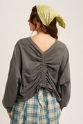 Slate Ruched Top