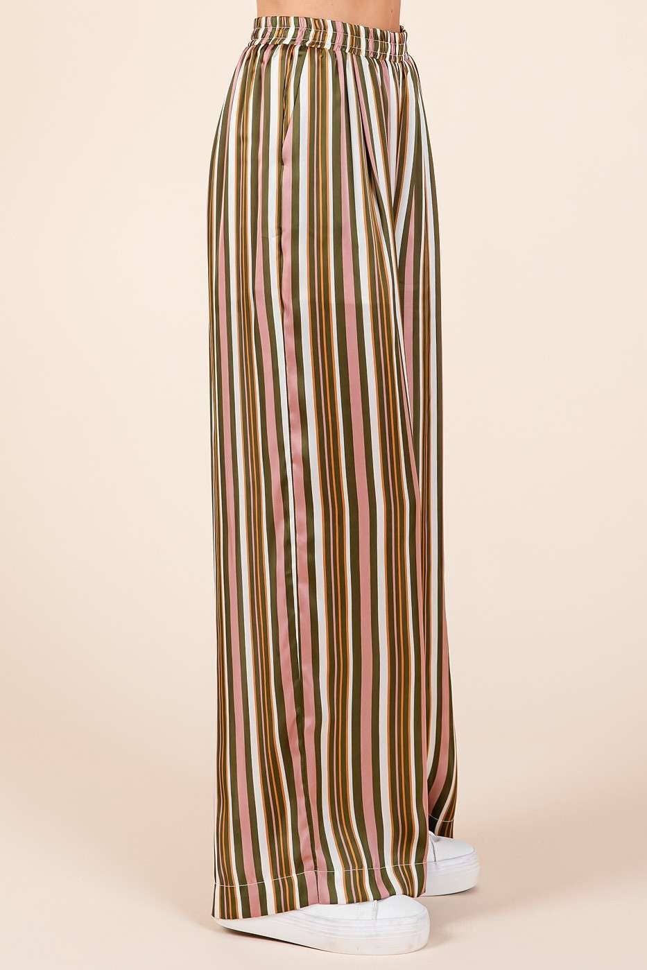 Stripe Satin Pant
