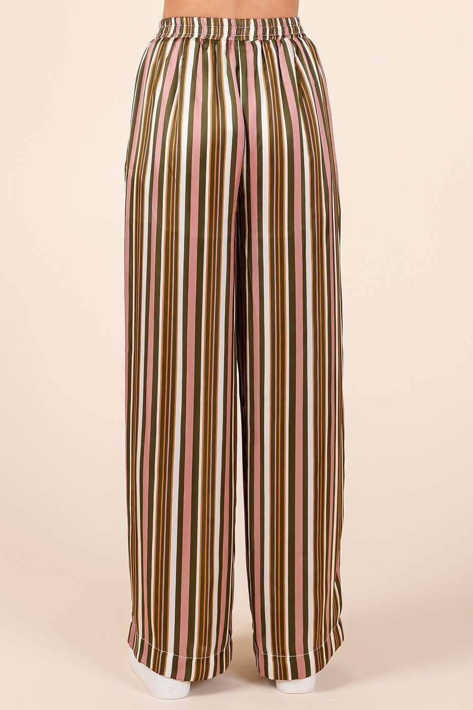 Stripe Satin Pant