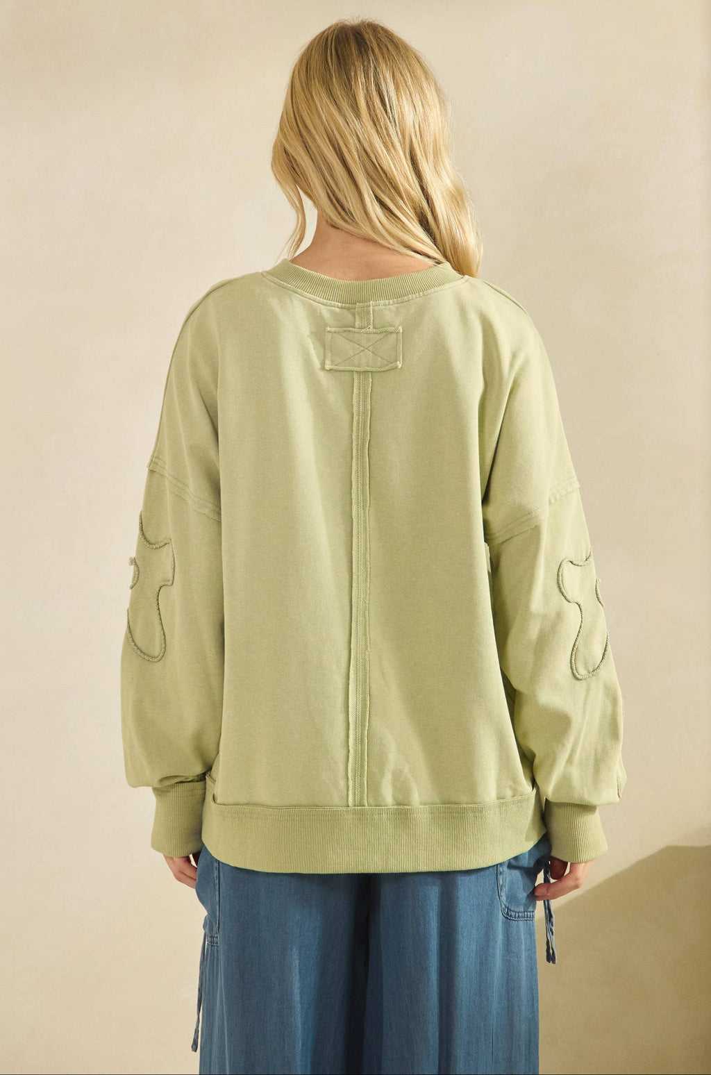 Swirl Sage Pullover