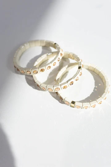Sylvie Gemstone Bracelet - Choose Color