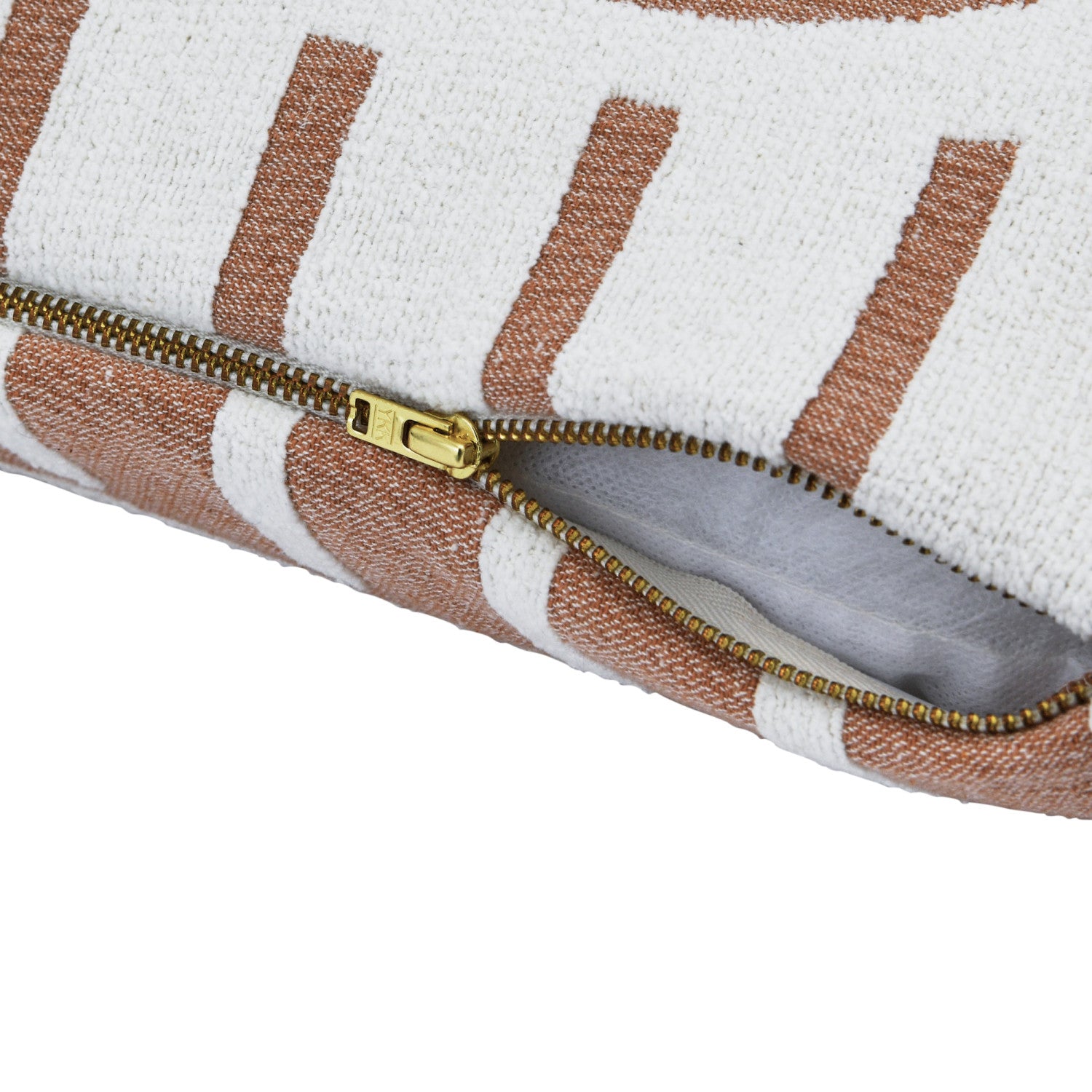 20" Terracotta Abstract Pillow