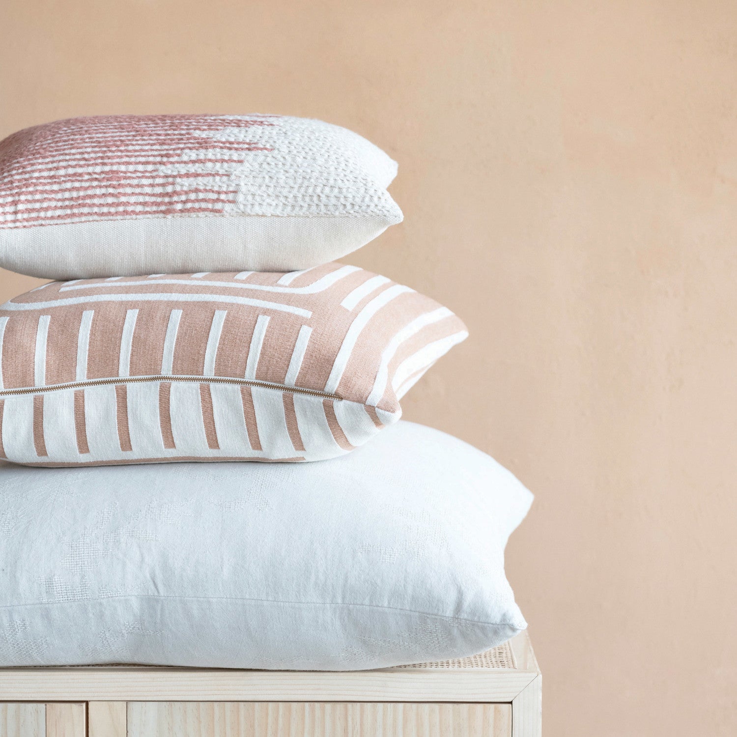 20" Terracotta Abstract Pillow