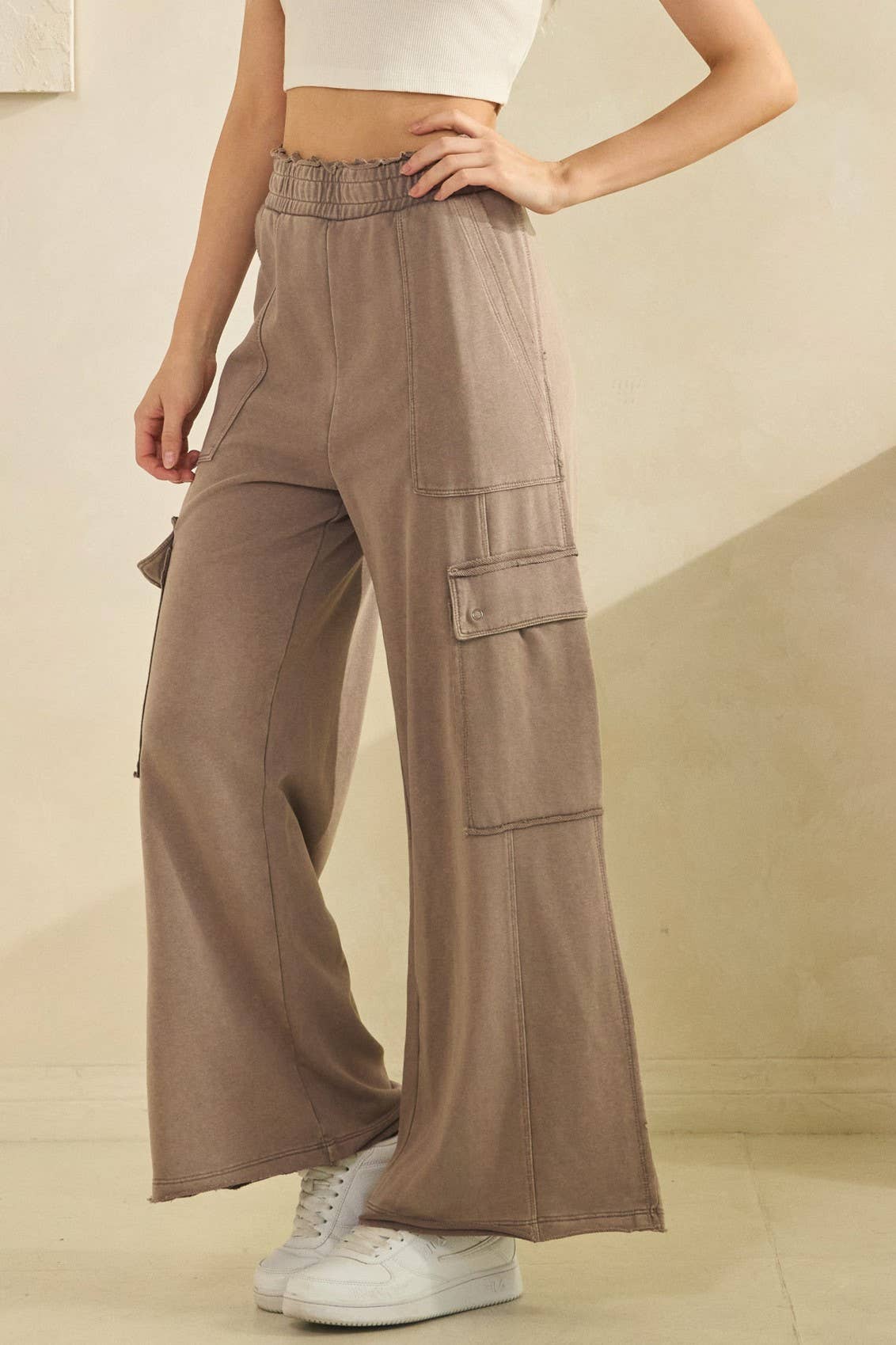 Mineral Washed Utility Trousers