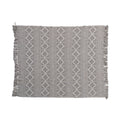 Jacquard Throw With Diamond Pattern