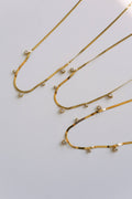 Cassi Herringbone Crystal Necklace