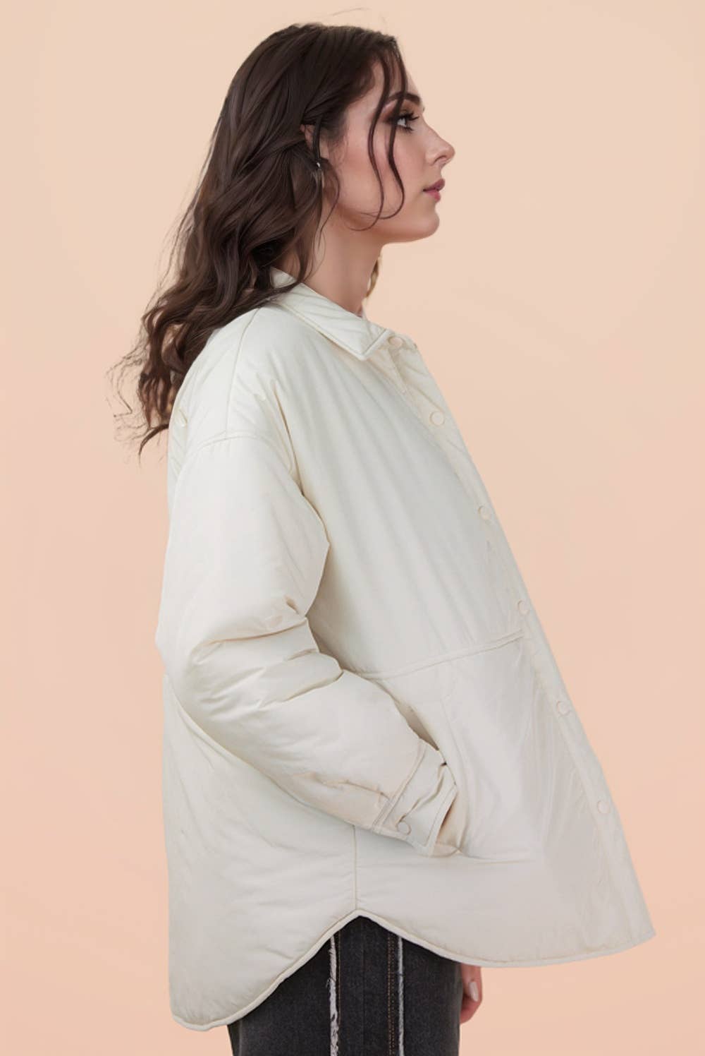 Oversized Button Down Jacket