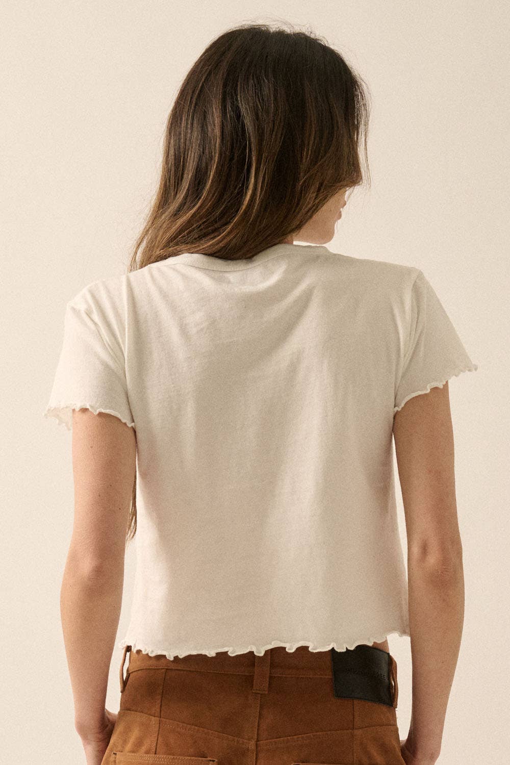 Butterflies Crop Graphic Tee