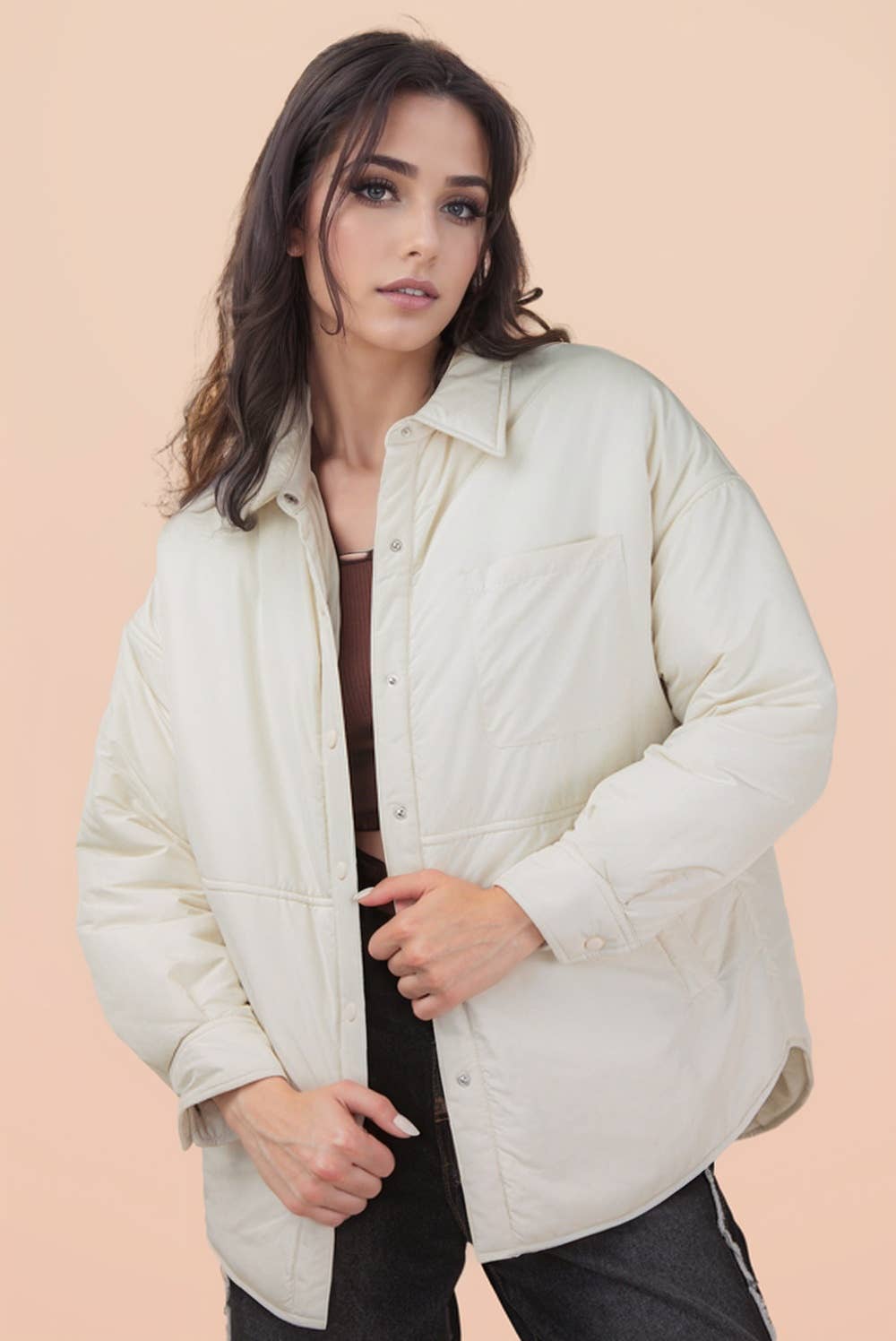 Oversized Button Down Jacket