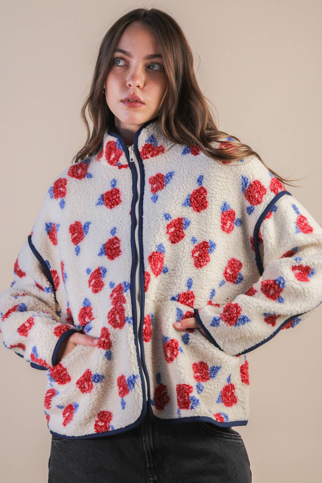 Floral Love Sherpa
