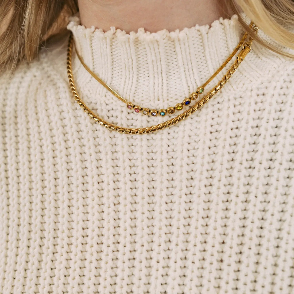 Jovie Colorful Crystal Necklace