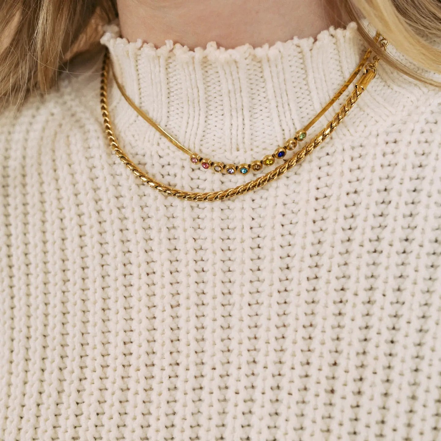 Jovie Colorful Crystal Necklace