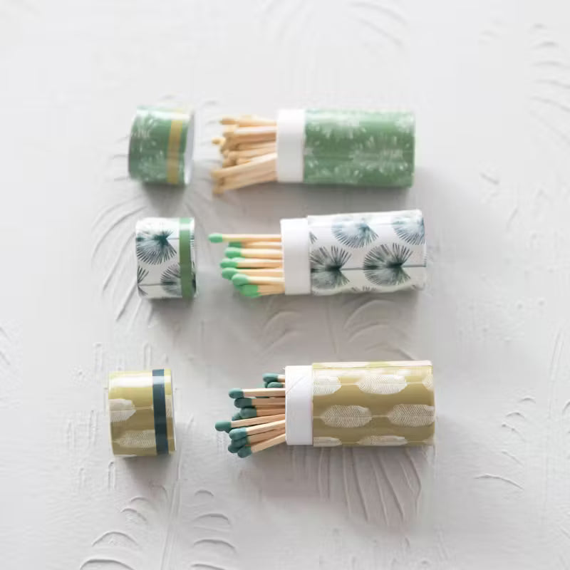 Matches in Tube Matchbox, 3 styles