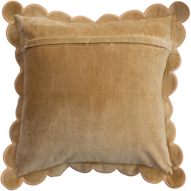 Scalloped Velet Pillow