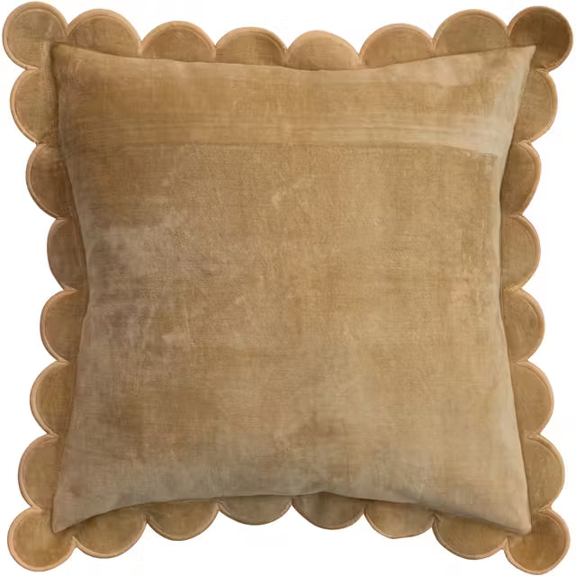 Scalloped Velet Pillow